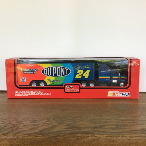 NIB NASCAR Jeff Gordon #24 Transporter Vintage 1993 1:43 Scale Memorabilia New - Picture 1 of 14
